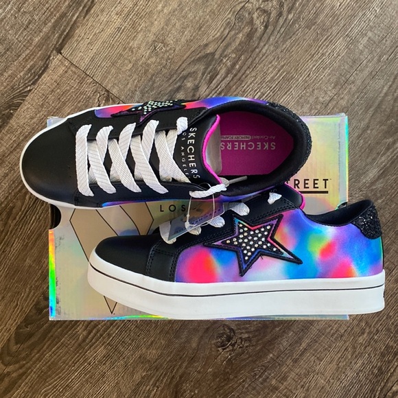 Skechers Other - Skechers Shoes Girls Size 5, 6 Black Pink Starry Cloud MultiColored Sneakers